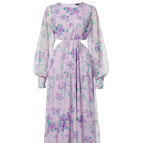 NWT Floral Maxi Dress with Long Sleeves - XS - Picture 1 of 5